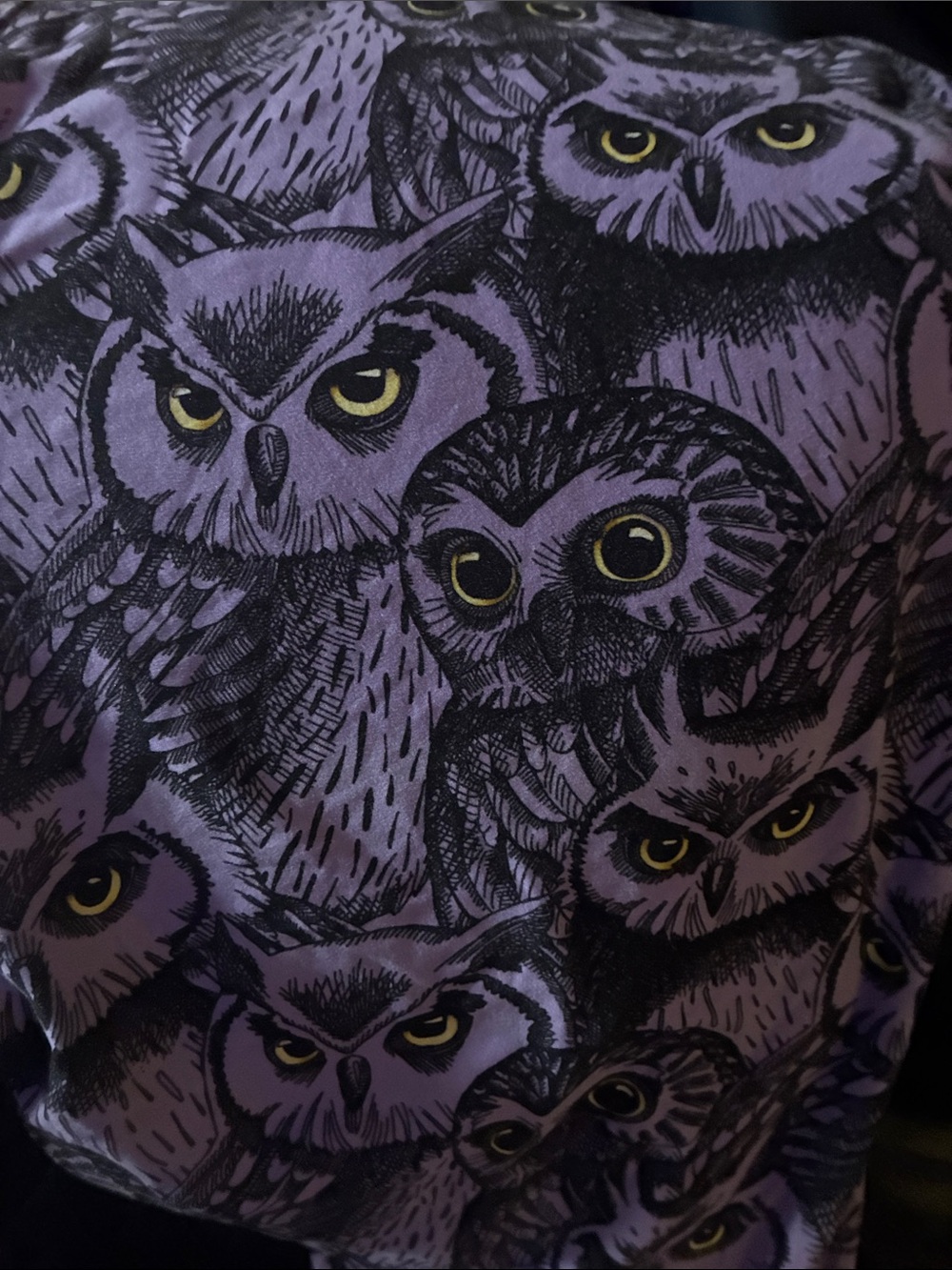 Womens Owl Print Purple leggings